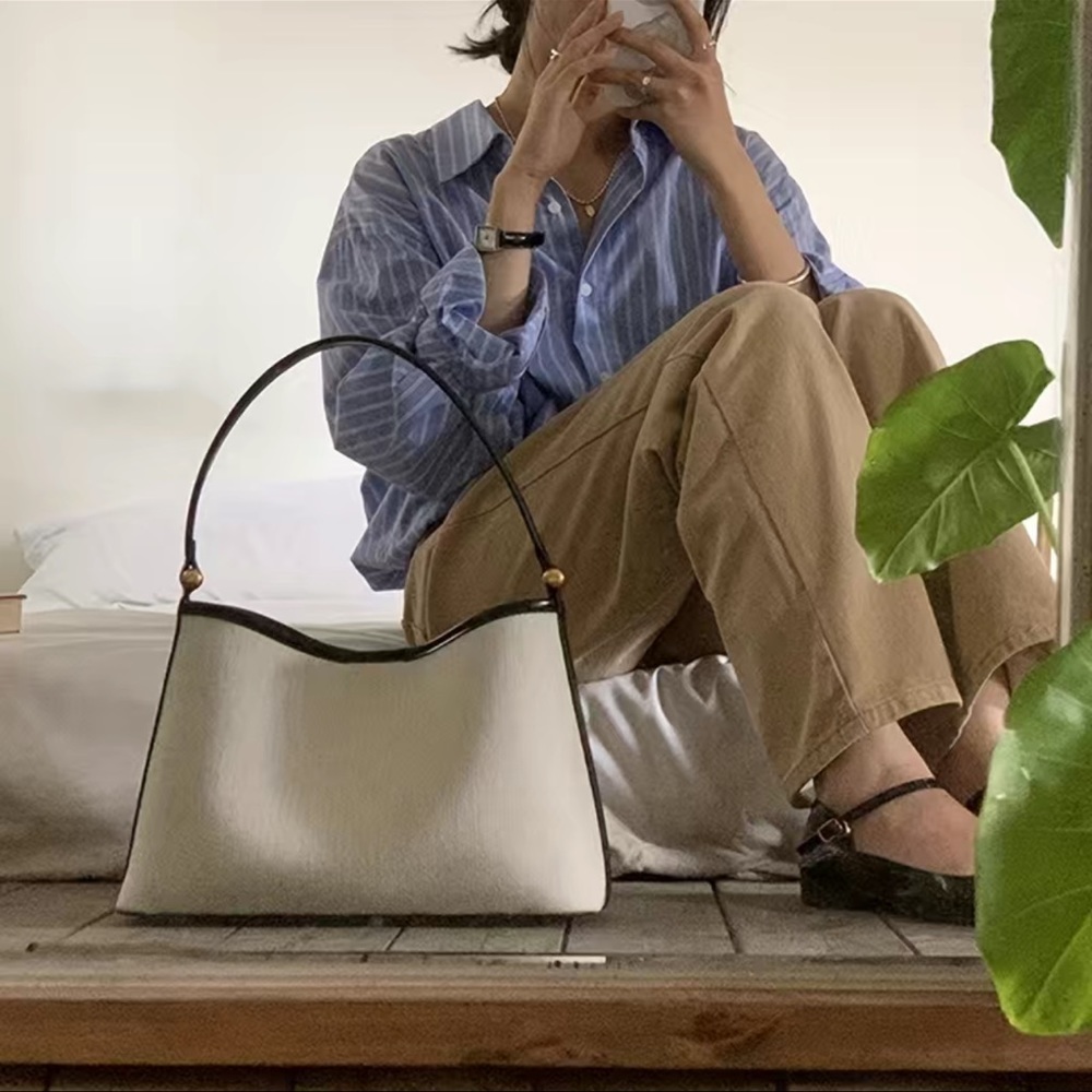☁️Canvas Leather Tote Bag☁️